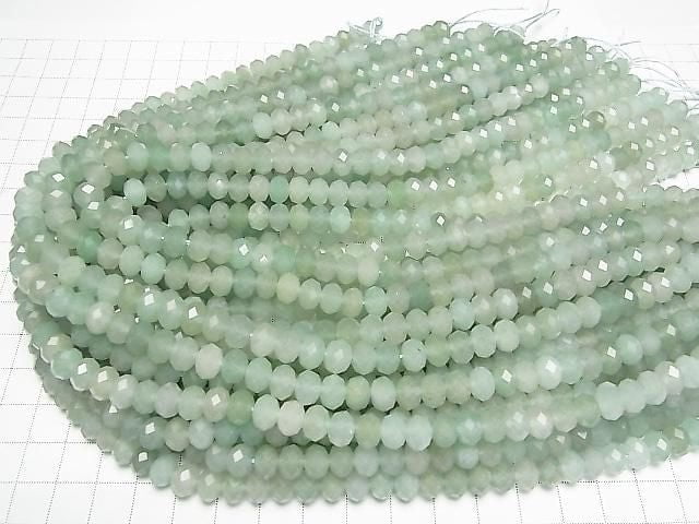 Hochwertig! Grüner Aventurin facettierte Knopf-Rondelle 8x8x5,5 mm 1 Strang Perlen (ca. 15 Zoll/37 cm)