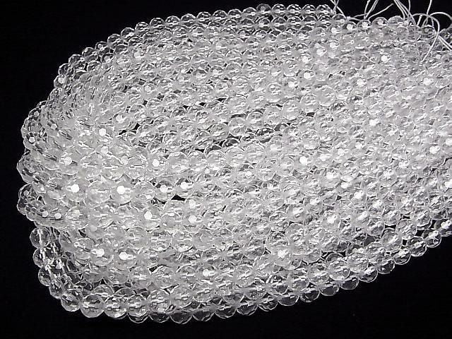 Kristall AAA 32 facettierte Runde 8 mm Halb- oder 1 Strang Perlen (ca. 15 Zoll/37 cm)