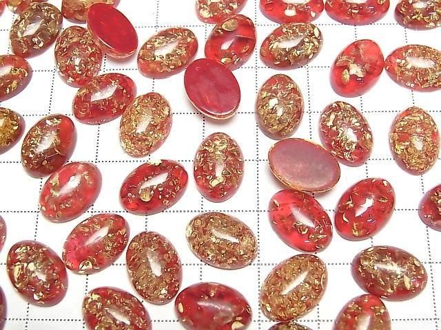 Rissiger roter Bernstein ovaler Cabochon 14x10mm 3 Stück