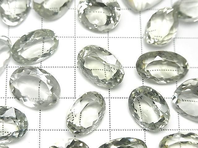 Hochwertiger grüner Amethyst AAA Lose Steine gemischte Form facettiert 3Stück
