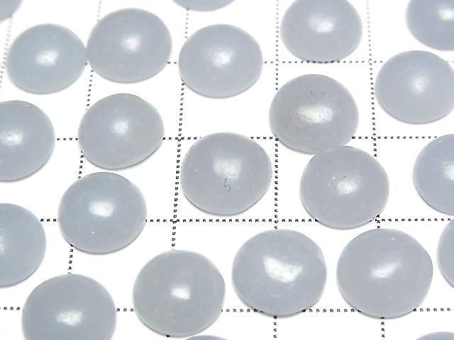 Angelith Rund Cabochon 10x10mm 4 Stück