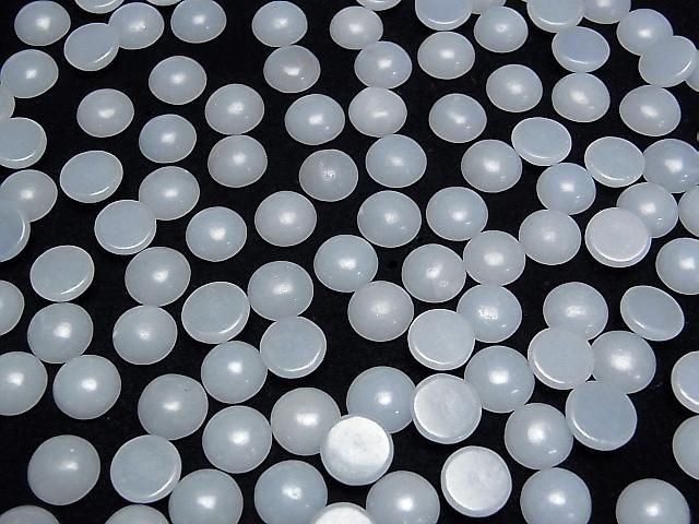 Angelith Rund Cabochon 10x10mm 4 Stück