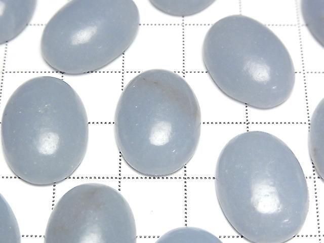 Angelit Oval Cabochon 20x14,5mm 3Stück