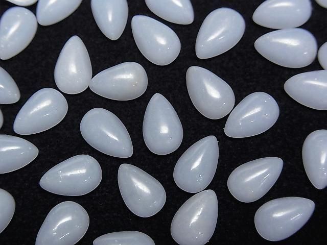 Angelit Tropfenform Cabochon 9x6mm 5Stück