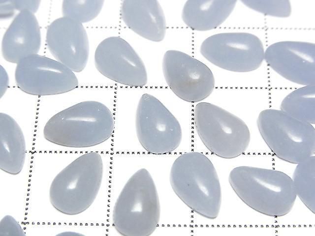 Angelit Tropfenform Cabochon 9x6mm 5Stück
