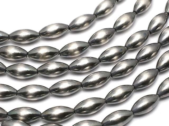 Silver925 Navajo Pearl Rice 8x4mm 2pcs