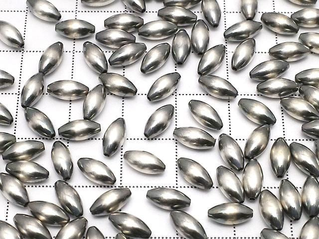 925純銀納瓦荷珍珠米珠 8x4mm 2顆