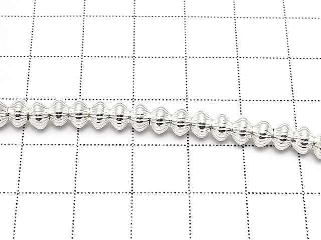 Rondelle gravée en ligne Argent 925 5,3 mm 3 p.