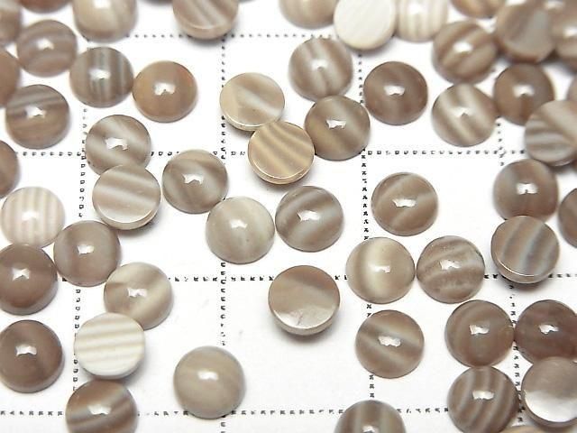 Polnischer Feuerstein Rund Cabochon 5x5mm 10Stück