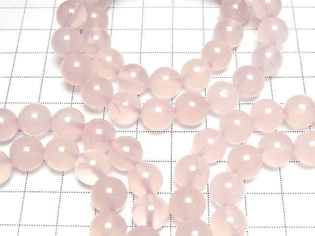 Natürliche Farbe Rosa Chalcedon AA++ Runde 10mm Armband