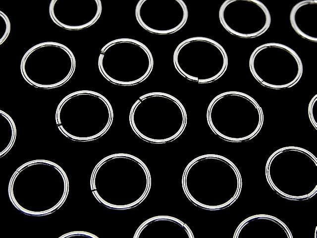 Anneau ouvert en argent 925 (type ouvert/fermé) 6 8 10 12mm Jauge 1.0mm Finition argent pur 5pcs