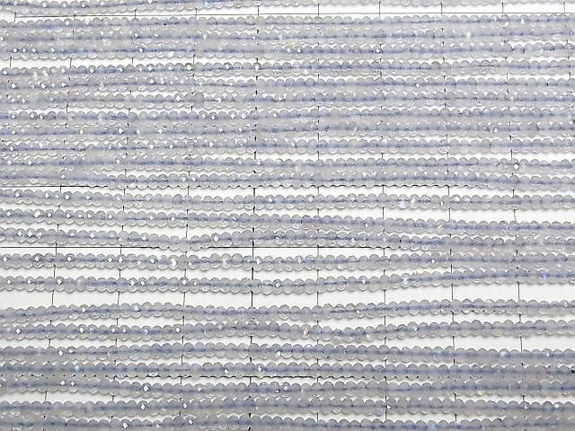 Hohe Qualität! Labradorit AA++ Facettierte Knopf Rondelle 2x2x1mm 1strang Perlen (ca. 15 Zoll/37 cm)