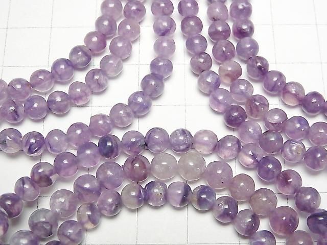 Engelsilica (Charoit mit Silica) AA++ Runde 5mm Armband