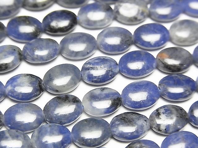 Sodalith AA Oval 8x6mm 1strang Perlen (ca. 15 Zoll/36 cm)