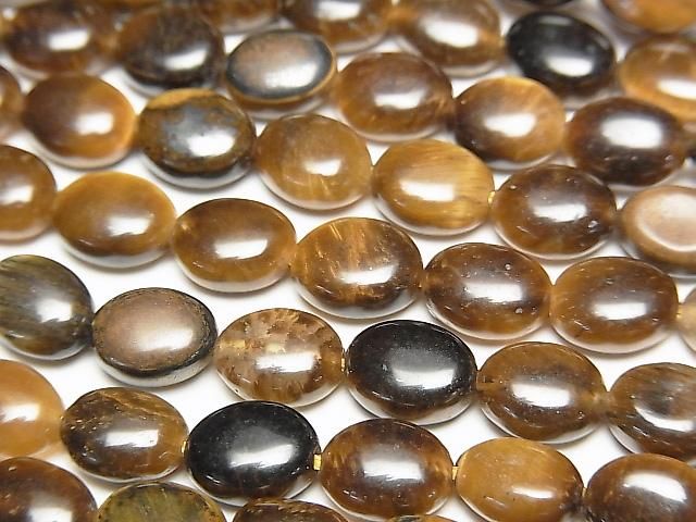 Gelbes Tigerauge AA++ Oval 8x6mm 1strang Perlen (ca. 15 Zoll/36 cm)