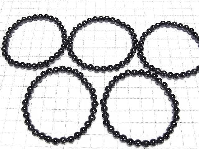 Onyx Rund 6mm Armband
