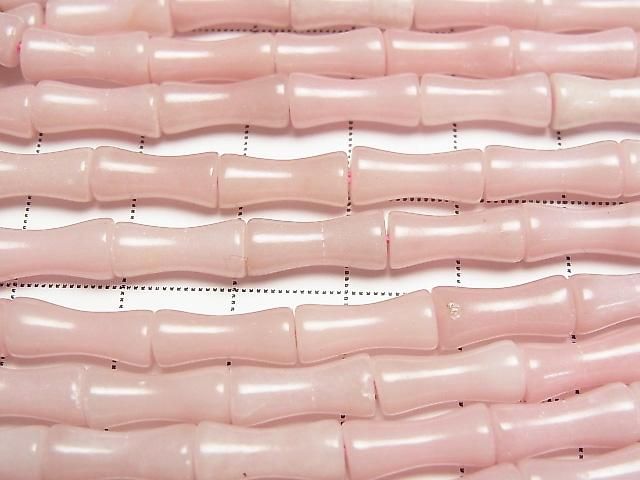 Rosa Seifenstein Bambus 13x5x5mm 1strang Perlen (ca. 15 Zoll/37 cm)