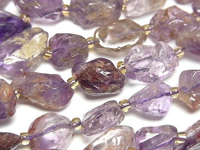 Garden Amethyst AA Rough Rock Nugget 1strand beads (approx. 15 inches/36 cm)