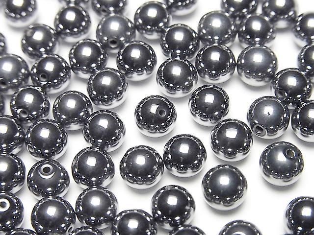 Terahertz Half Drilled Hole Round 6mm 20pcs