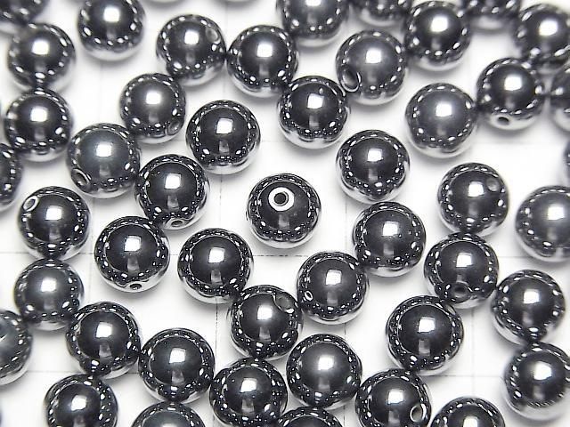 Terahertz Half Drilled Hole Round 6mm 20pcs