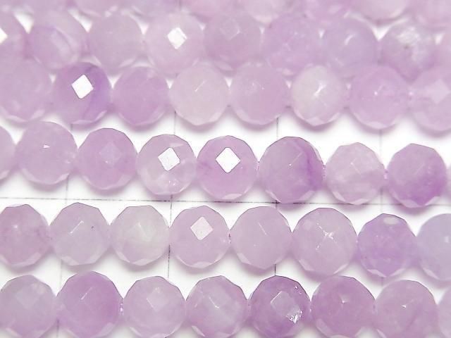 High Quality! Kunzite AAA- Faceted Round 6mm half or 1strand beads (aprx.15inch/36cm)