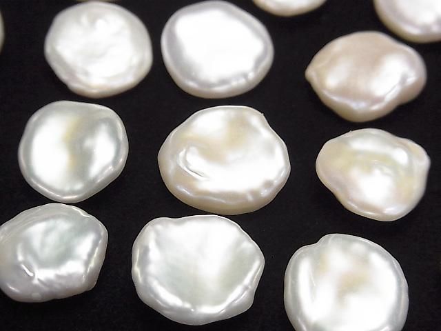 淡水珍珠 AAA 級 - 隨形巴洛克式裸石 13-18毫米 白色 3顆