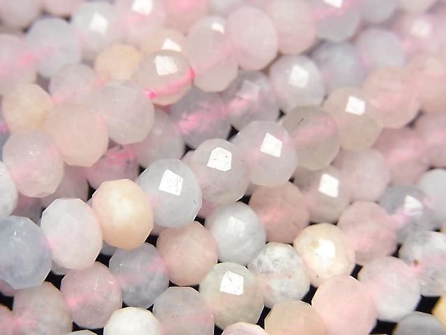 High Quality! Beryl Mix (Multicolor Aquamarine) AA++ Faceted Button Rondelle 6x6x4mm 1strand beads (approx. 15 inches/37 cm)