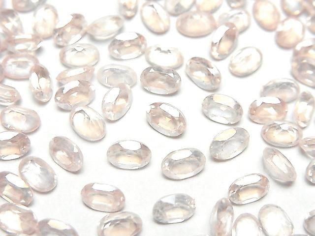 Hellrosa Flash Kristall AAA- Lose Oval Facettierte Steine 6x4mm 10 Stück