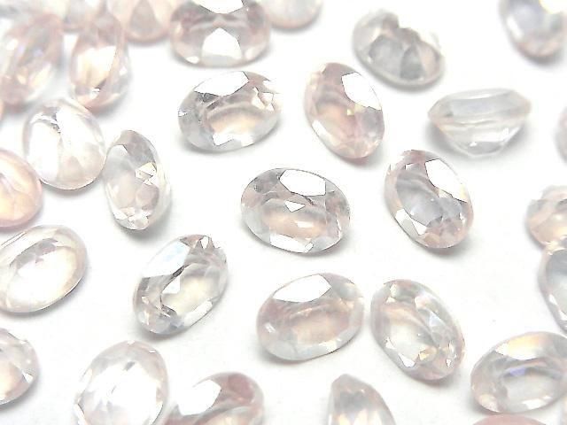 Hellrosa Flash Kristall AAA- Lose Oval Facettierte Steine 8x6mm 5 Stück