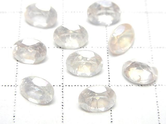 Hellrosa Flash Kristall AAA- Lose Oval Facettierte Steine 8x6mm 5 Stück