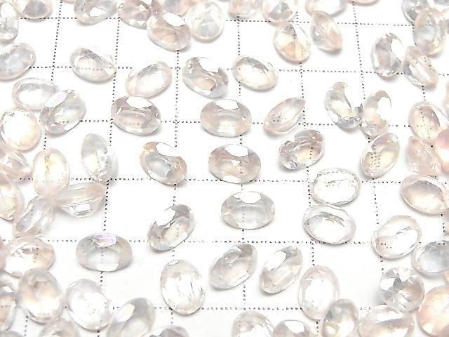 Hellrosa Flash Kristall AAA- Lose Oval Facettierte Steine 8x6mm 5 Stück