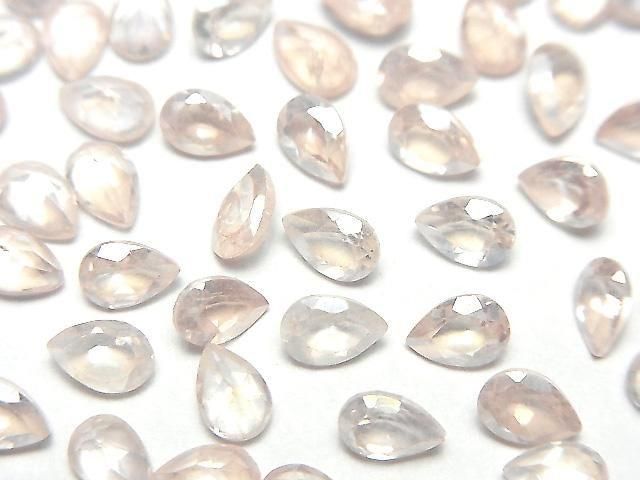 Hellrosa Flash Kristall AAA- Lose Tropfenform Facettierte Steine 6x4mm 10 Stück