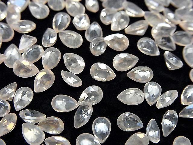 Hellrosa Flash Kristall AAA- Lose Tropfenform Facettierte Steine 6x4mm 10 Stück
