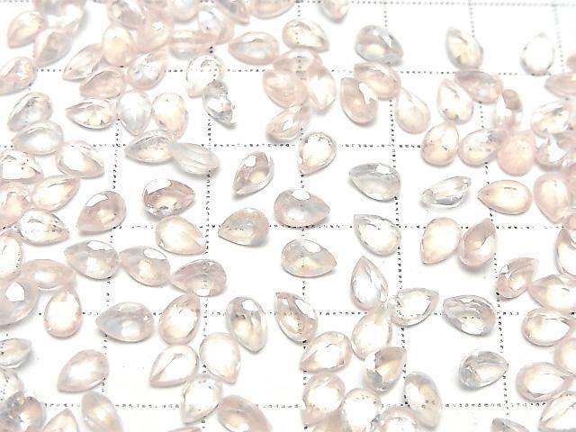 Hellrosa Flash Kristall AAA- Lose Tropfenform Facettierte Steine 6x4mm 10 Stück
