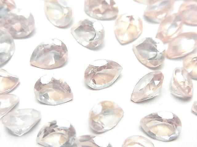 Hellrosa Flash Kristall AAA- Lose Tropfenform Facettierte Steine 8x6mm 5 Stück