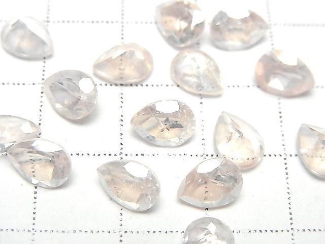 Hellrosa Flash Kristall AAA- Lose Tropfenform Facettierte Steine 8x6mm 5 Stück