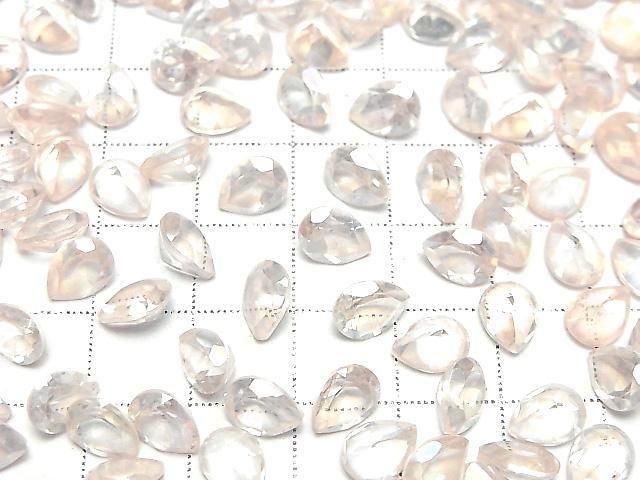 Hellrosa Flash Kristall AAA- Lose Tropfenform Facettierte Steine 8x6mm 5 Stück