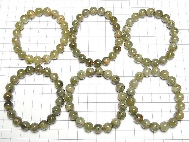 Grüner Granat AA+ Runde 10mm Armband