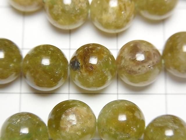Grüner Granat AA+ Runde 10mm Armband