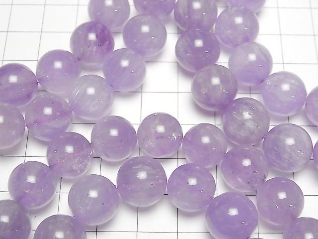 Hasenhaarfärbiger Amethyst Rund 12mm Armband