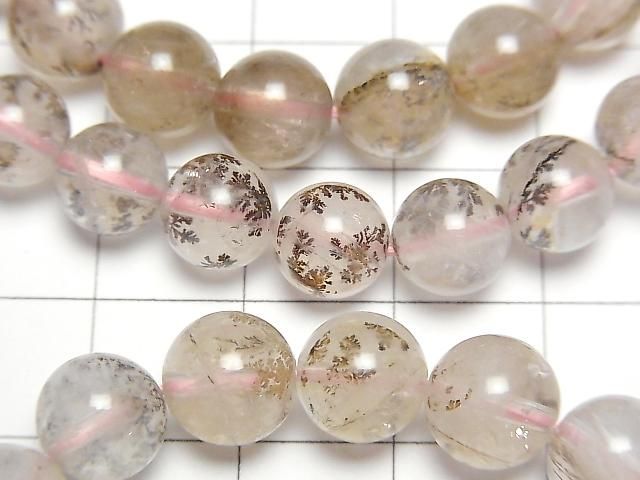 樹枝狀骨幹水晶 AA++ 圓珠 8-9mm 一串 (手鍊)
