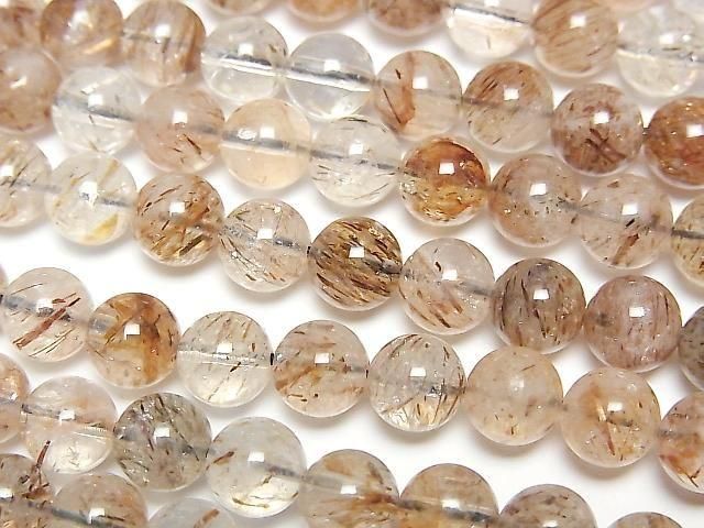 Mica Quarz AA++ Rund 6.5mm 1strang Perlen (ca. 15 Zoll/36 cm)