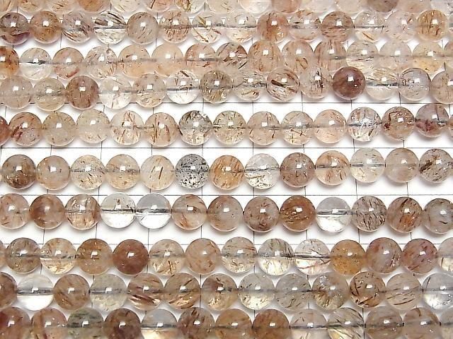 Mica Quarz AA++ Rund 6.5mm 1strang Perlen (ca. 15 Zoll/36 cm)