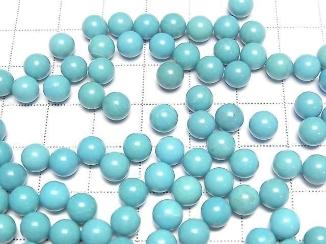 Türkis AAA- Kugel, Rund 6mm 4 Stück