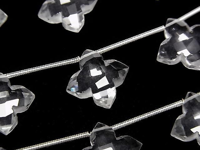 Hochwertiger Kristall AAA Facettierter Quadrat 15x15mm 1 Strang (5 Stück)