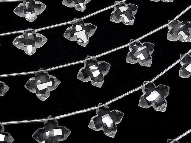 Hochwertiger Kristall AAA Facettierter Quadrat 15x15mm 1 Strang (5 Stück)