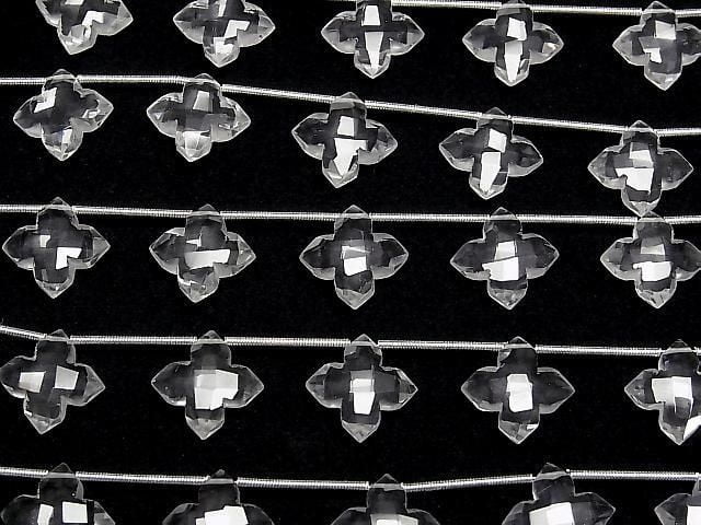 Hochwertiger Kristall AAA Facettierter Quadrat 15x15mm 1 Strang (5 Stück)