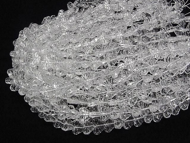 Kristall (geschmolzener Quarz) AAA Schmetterlingsperlen 10x15mm 1 Strang Perlen (ca. 15 Zoll/36 cm)
