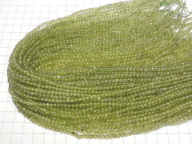 Peridot AA Rund 3.5mm-4.5mm 1 Strang Perlen (ca. 15 Zoll/38 cm)