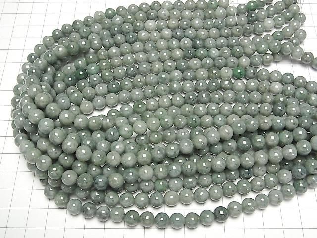 Jadeite birmane AA++ Perles rondes 8mm demi-fil ou 1 fil (environ 15 pouces/36 cm)
